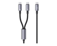 USAMS Kabel 2w1 2xUSB-C 72W 1,2m Aluminum - 1569153 - zdjęcie 1